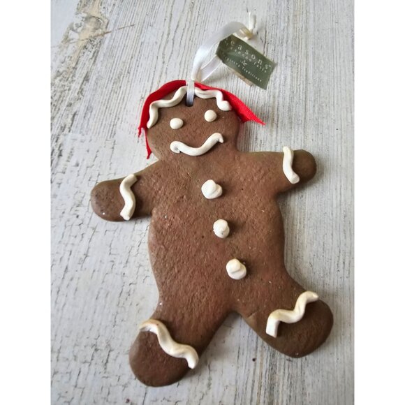 Vintage seasons cannon falls life-size gingerbread cookie ornament baking Xmas t - Picture 1 of 6